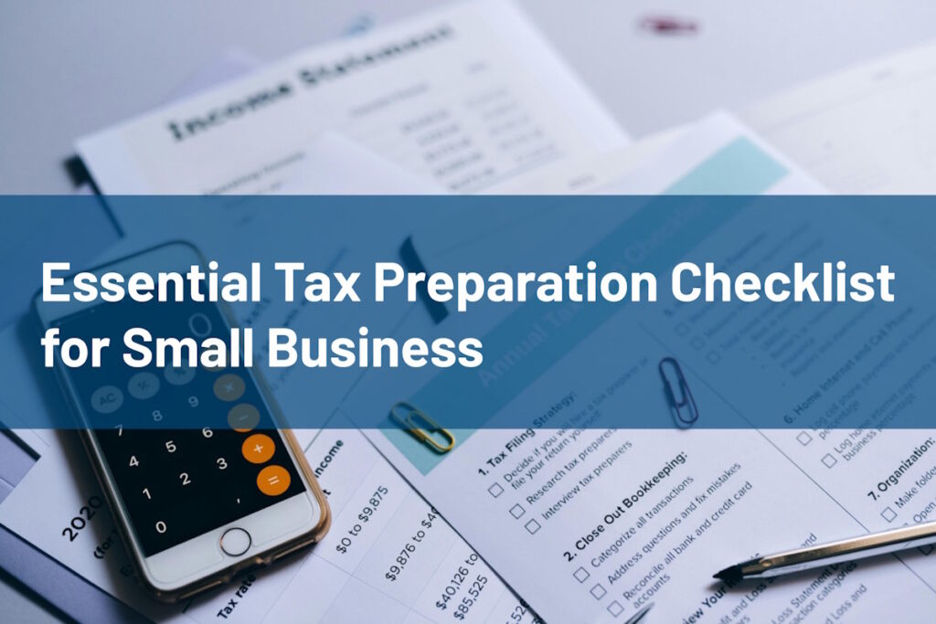 Tax Preparation Checklist - Evans Sternau CPA Tax Preparation Checklist