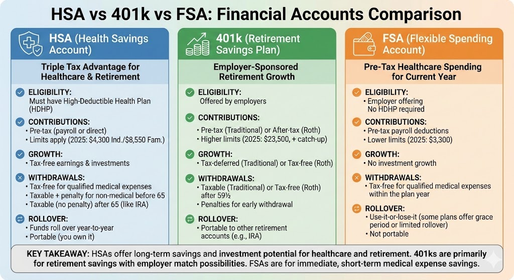 HSA vs 401k vs FSA - Evans Sternau CPA HSA vs 401k vs FSA